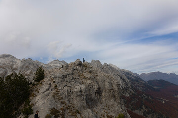 Person at the top of mountain