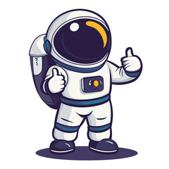 Astronaut giving thumbs up