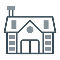 Bungalow Vector Icon Design