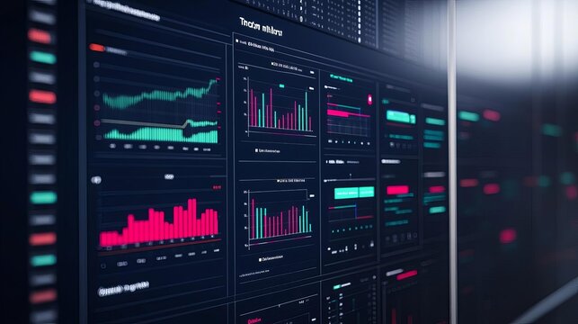 Digital logistics dashboard tracking shipments, organized transport