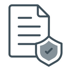 Protected File Vector Icon Design