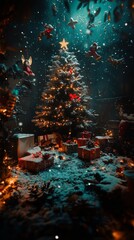 The Chaos and Joy of the Holidays Surround the Christmas Tree