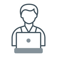 Freelancer Vector Icon Design