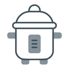 Rice Cooker Vector Icon Design