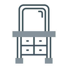Dressing Table Vector Icon Design