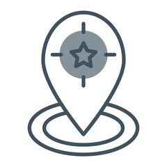 Favorite Destination Vector Icon Design