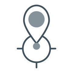 Point Destination Vector Icon Design