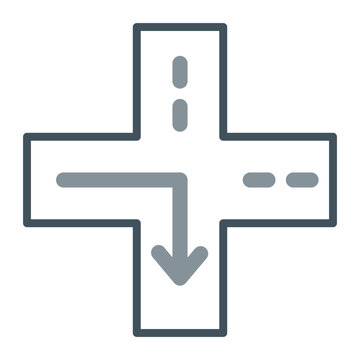 Road Ramps Vector Icon Design