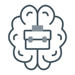 Obraz premium Brain Vector Icon Design