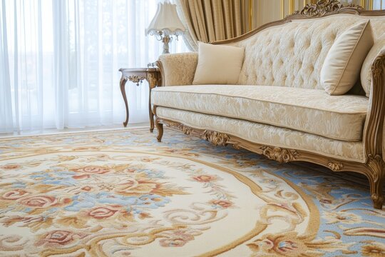 classic aubusson style carpet