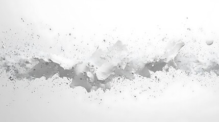 Explore the creative power of abstract white splash art