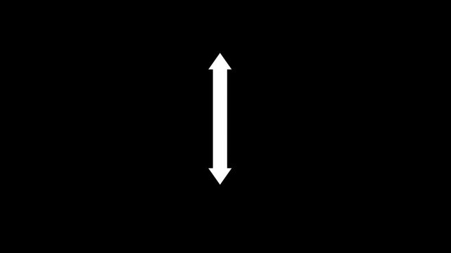 two ways arrow icon animated video