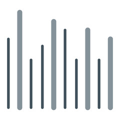 Audio Bars Vector Icon Design