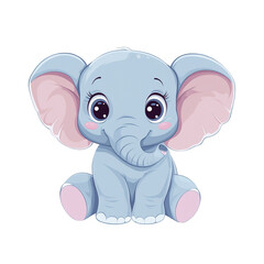 Naklejka premium Cute Baby Elephant Illustration