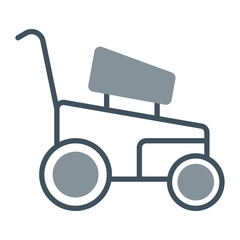 Lawn Mower Vector Icon Design