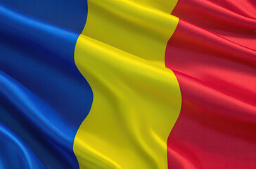 Romanian flag for national Day or Independence Day of Romania
