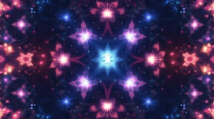 Obraz premium Blue and Pink Star Constellation