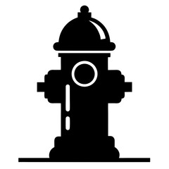 Fire Hydrant Silhouette vector illustration