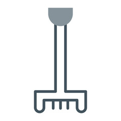 Rake Vector Icon Design