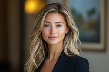 Obraz premium business avatar headshot with a clean professional look highlighting the individuals features and personality suitable for corporate profiles and networking applications