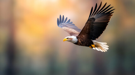Obraz premium eagle in flight HD 8K wallpaper Stock Photographic Image