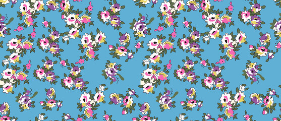 Suitable for new season digital pattern vibrant colors dress