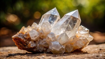 crystal on the background