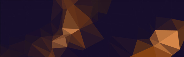 Abstract geometric background with dark blue and brown color palette, featuring a triangular pattern.