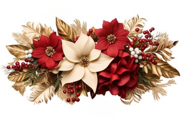 Christmas wreath flower plant leaf.