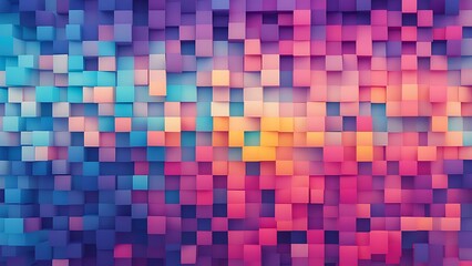 Fototapeta premium Abstract Colorful Cube Pattern Background