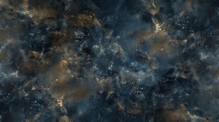 Stunning abstract dark blue background featuring stars and bokeh lights for cosmic inspiration