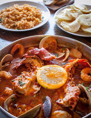 Lobster, shrimp and clam stew