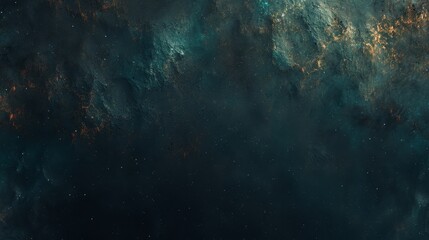 Fototapeta premium Abstract dark blue background featuring stars and bokeh lights, evoking space and night sky themes