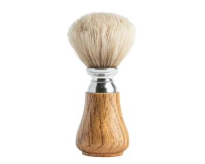 Shaving brush isolated on a transparent background