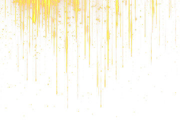 Fototapeta premium Golden streaks and glimmers isolate on transparent background, festive designs, cutout, png
