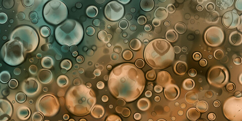 Abstract oil bubble background with a color gradient