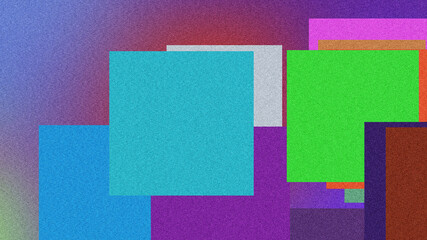 Vibrant Poster Design with Smooth Fluid Shapes and Grainy Gradient Noise Texture