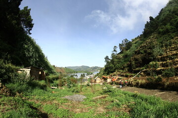 mountain village in the mountains