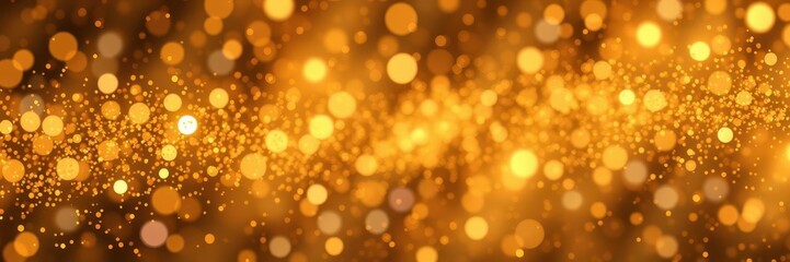 Golden glitter particles creating a dazzling background design, particles, texture, vector