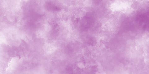 Purple canvas texture background with smoke, purple grunge texture old stained watercolor grunge, Grunge purple smoke texture with white clouds, watercolor abstract Handmade texture of old grunge.