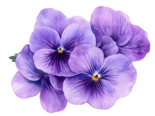 Purple flowers on white surface
