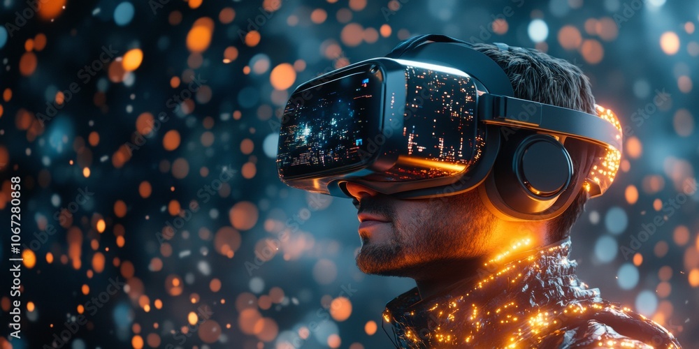 Poster virtual reality physics in gaming, showcasing dynamic interactions and immersive environments that e
