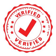 Red Quality Verified Stamp