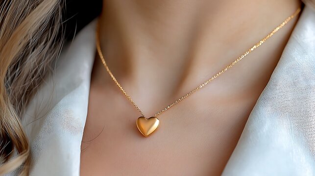 This dainty gold heart necklace is ideal for wearing on its own to showcase its simplicity or layering with other necklaces for a trendy and personalized look.