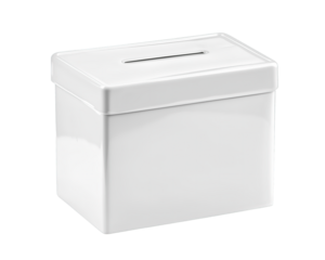 Voting ballot box isolated on a transparent background