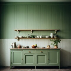 Vintage kitchen furniture cupboard cabinet.