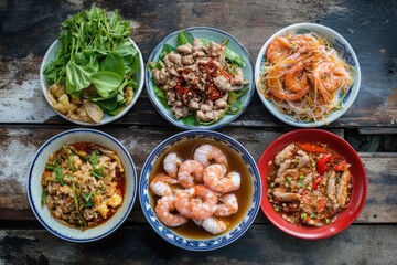 thai food spicy chicken curry