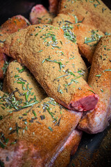 Spiced and prepared lamb for hand pies