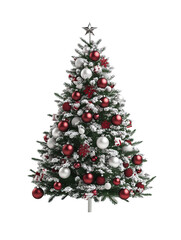 Fototapeta premium Christmas tree as element on transparent background