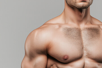 male torso, fit and muscular